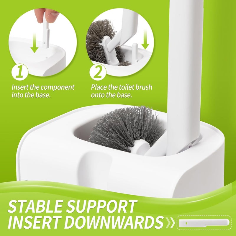 IVYROLL Toilet Brush and Plunger Set Hidden, S-Shaped Toilet Brush Plunger Combo 2 Pack, Perfect for Homes, Apartments & Bathrooms - Image 5